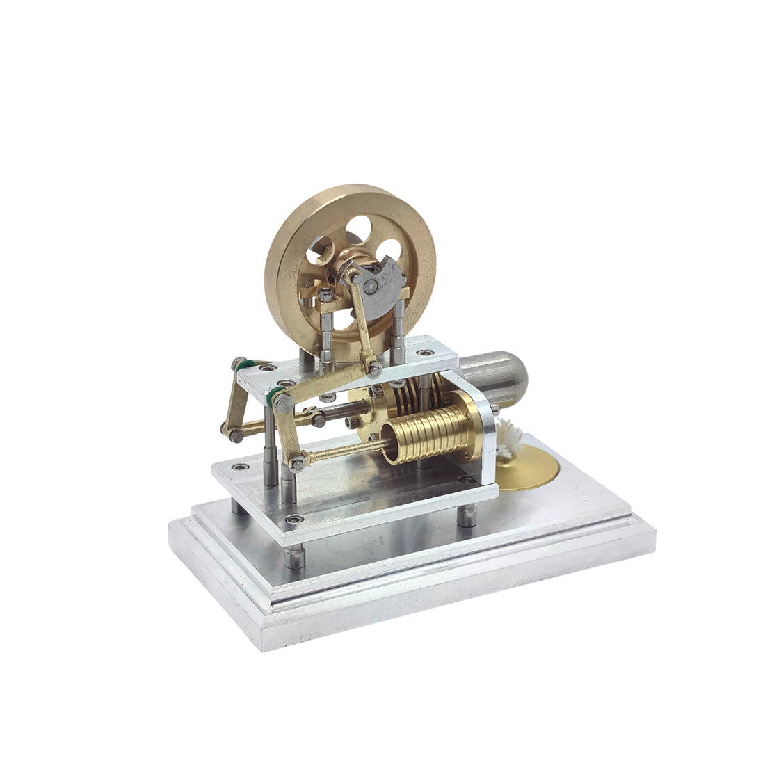 OKMO J06G α-Type Horizontal Opposed Hot Air Stirling Engine Model Super Mini STEM Science Toy - stirlingkit