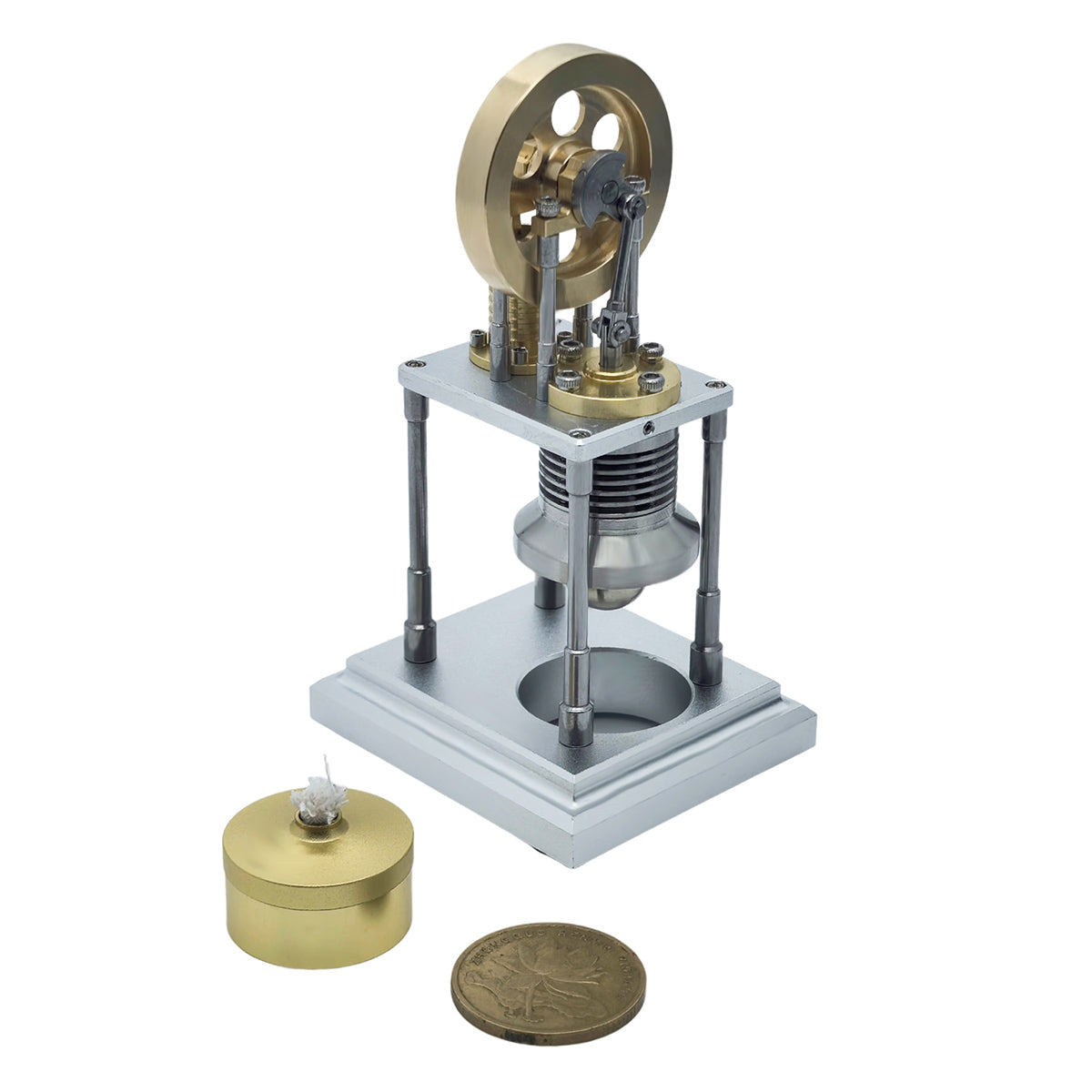 OKMO Super Mini β-Type Vertical Hot Air Stirling Engine Model J06B - stirlingkit