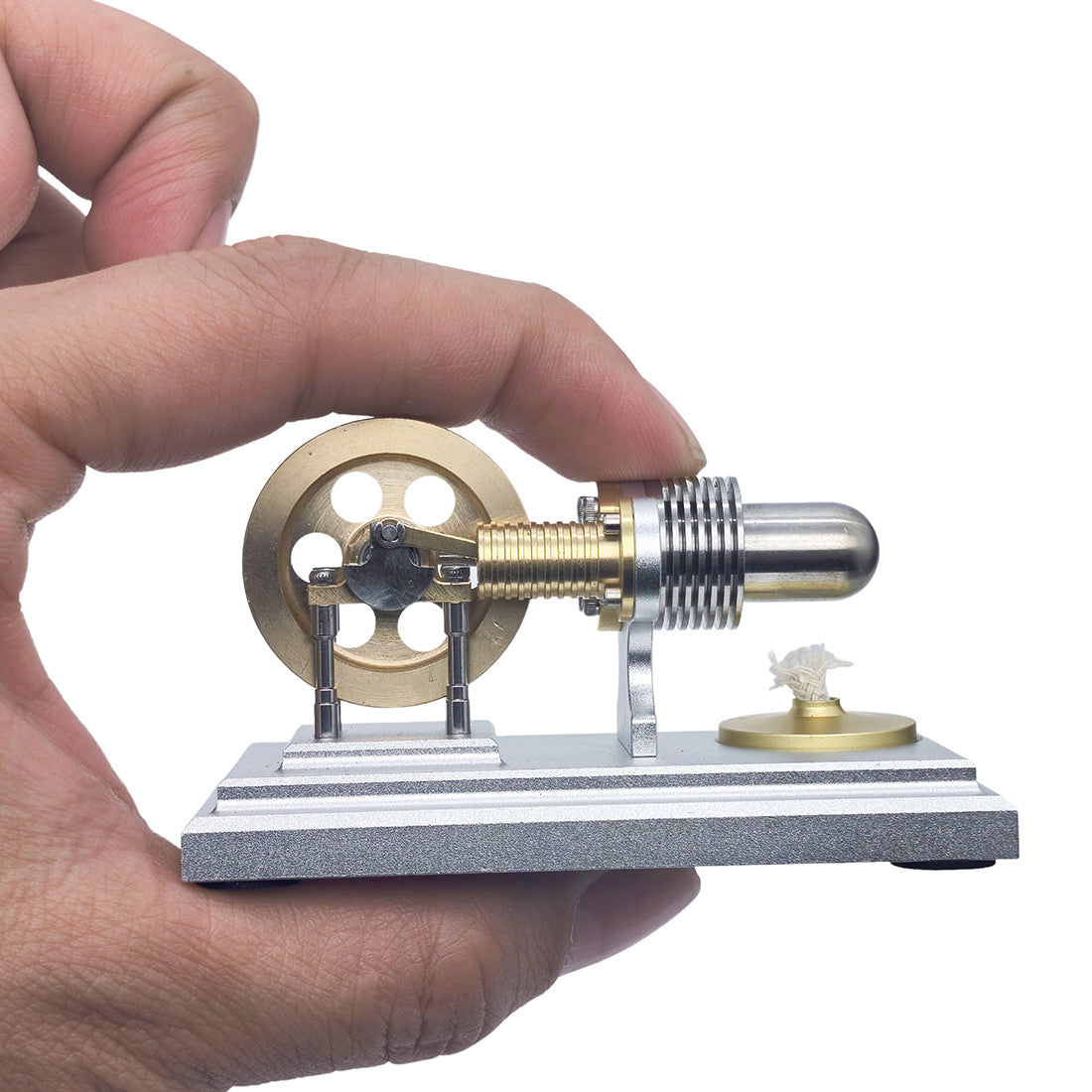 OKMO Super Mini γ-Type Horizontal Hot Air Stirling Engine Model STEM Toy J06C - stirlingkit