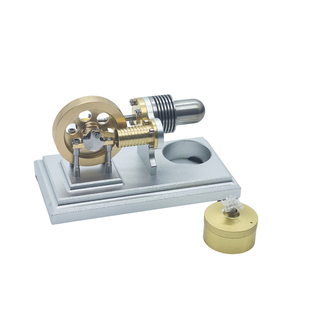 OKMO Super Mini γ-Type Horizontal Hot Air Stirling Engine Model STEM Toy J06C - stirlingkit