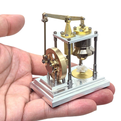 OKMO Super Mini γ-Type Vertical Balance Hot Air Stirling Engine Model STEM Toy J06D - stirlingkit