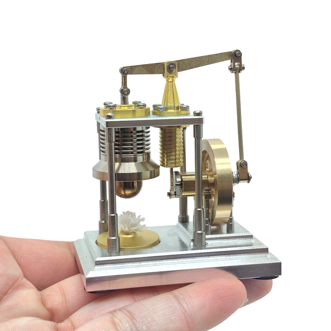 OKMO Super Mini γ-Type Vertical Balance Hot Air Stirling Engine Model STEM Toy J06D - stirlingkit