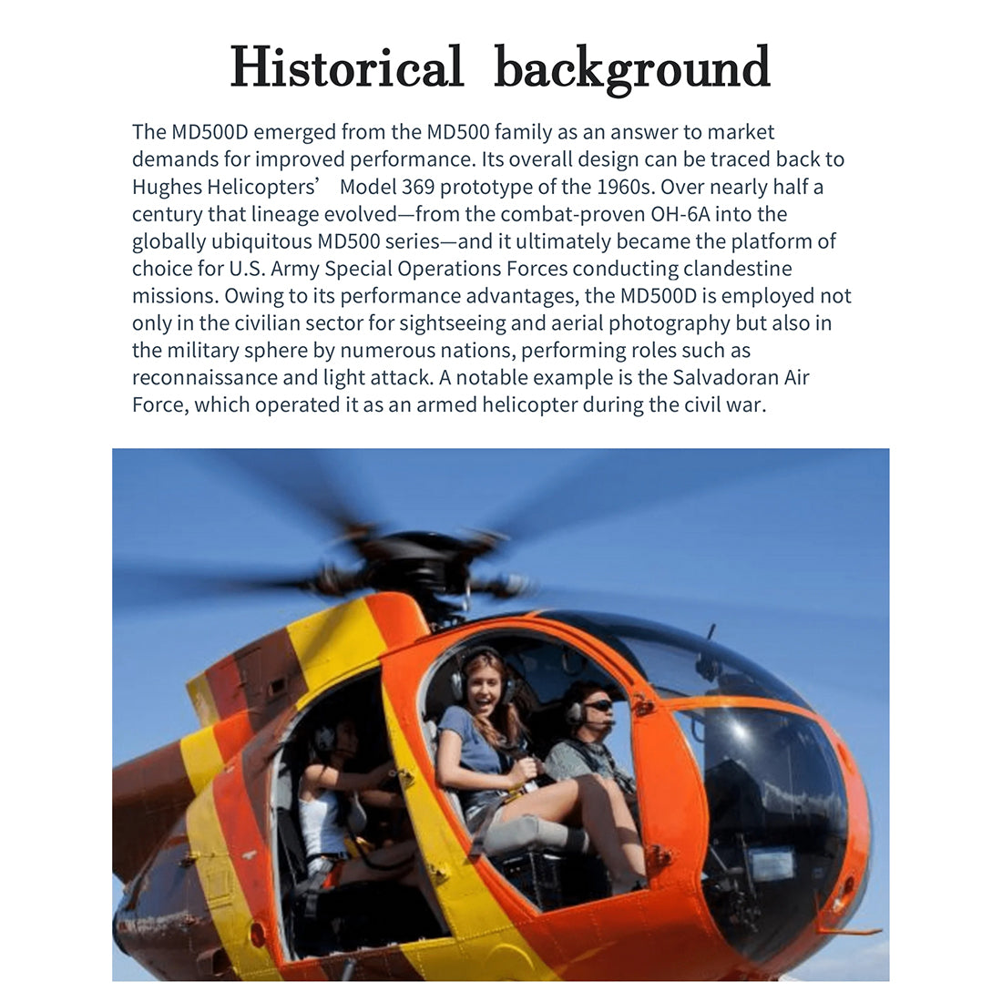 FLISHRC FL500 AH-6 Little Bird Super Large Scale RC Helicopter Model 500-Class 2.4G 6CH with L7 Flight Controller RTF - stirlingkit
