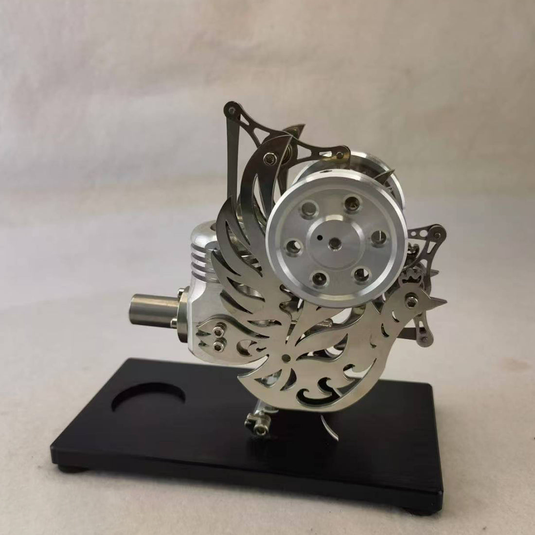 Phoenix-shape Single Cylinder Hot Air Stirling Engine Model - stirlingkit