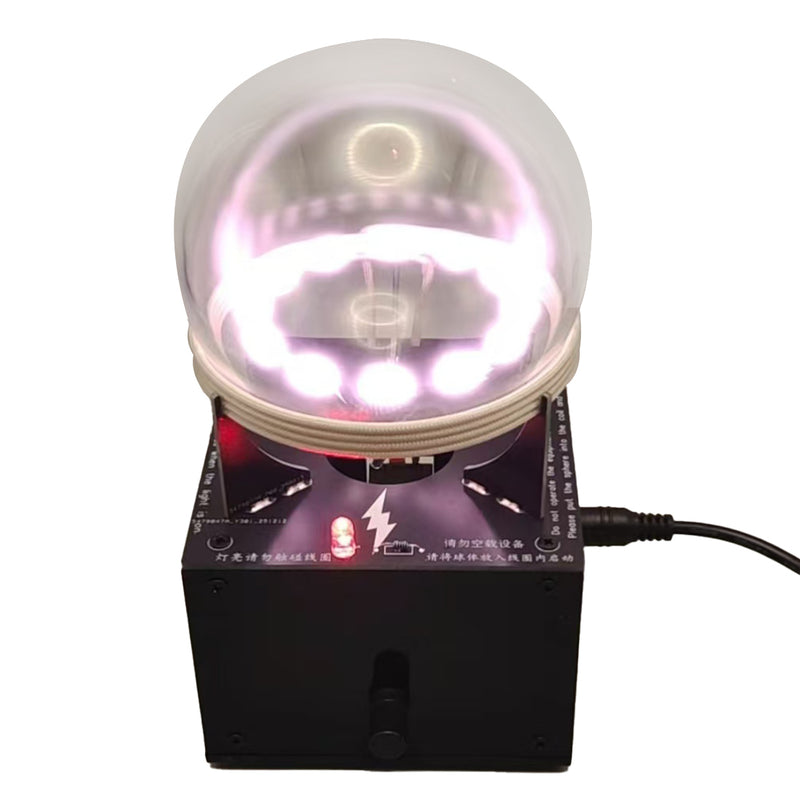 Pink Plasma Ring Sphere Plasma Globe Science Toy 10MHz - stirlingkit