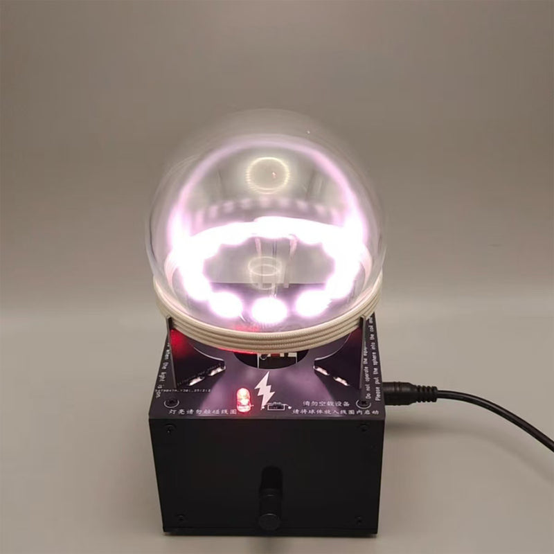 Pink Plasma Ring Sphere Plasma Globe Science Toy 10MHz - stirlingkit