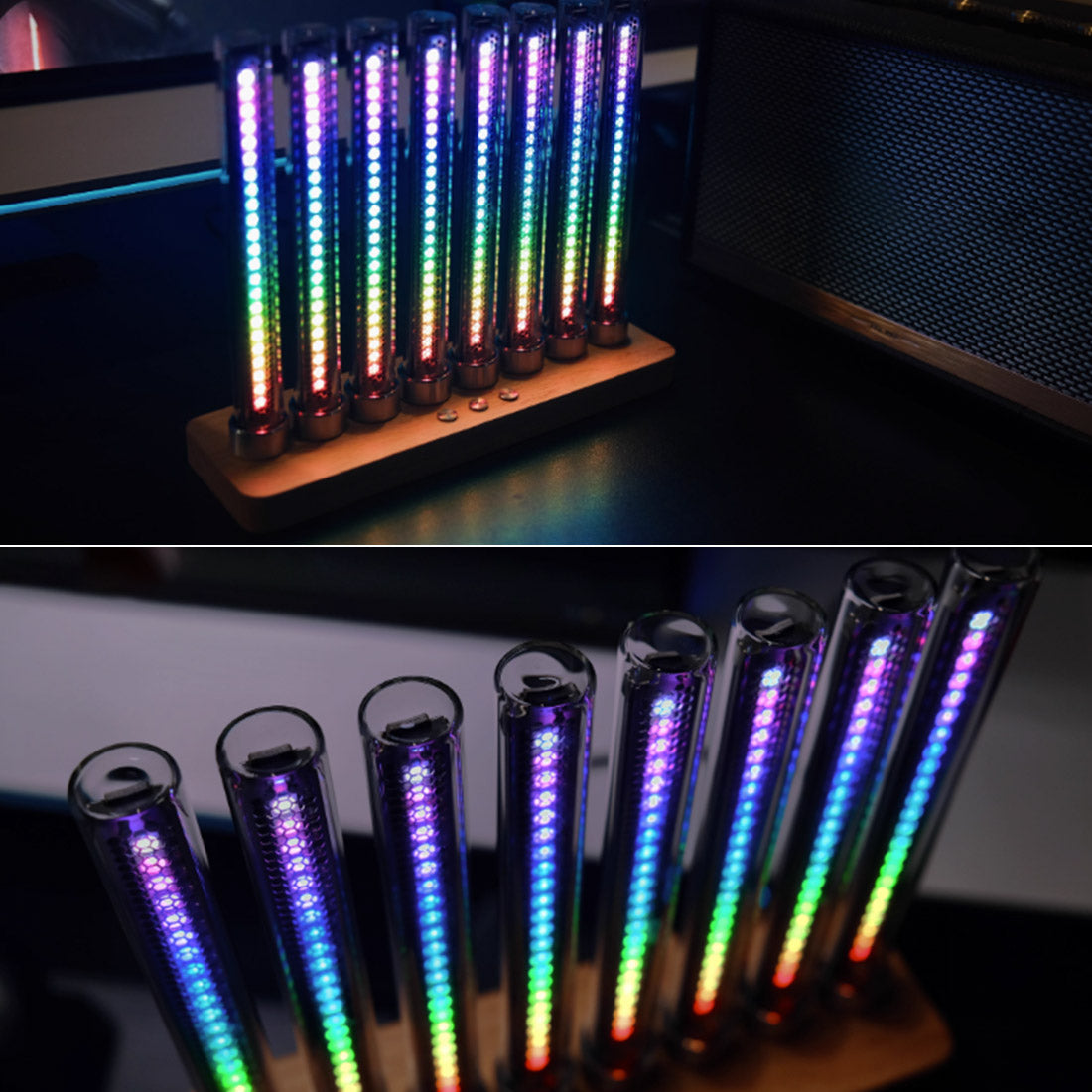 Mini Projecteur de lumière professionnel à commande vocale, RVB, LED Mini Projecteur de lumière professionnel à commande vocale, RVB, LED