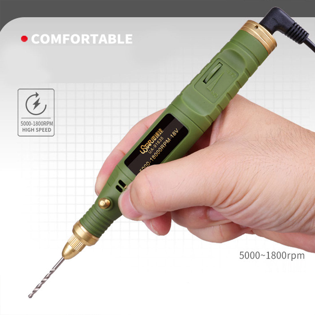 Portable Functional Mini Brushless Electric Grinding & Polishing Machine Set For Model Engine - stirlingkit