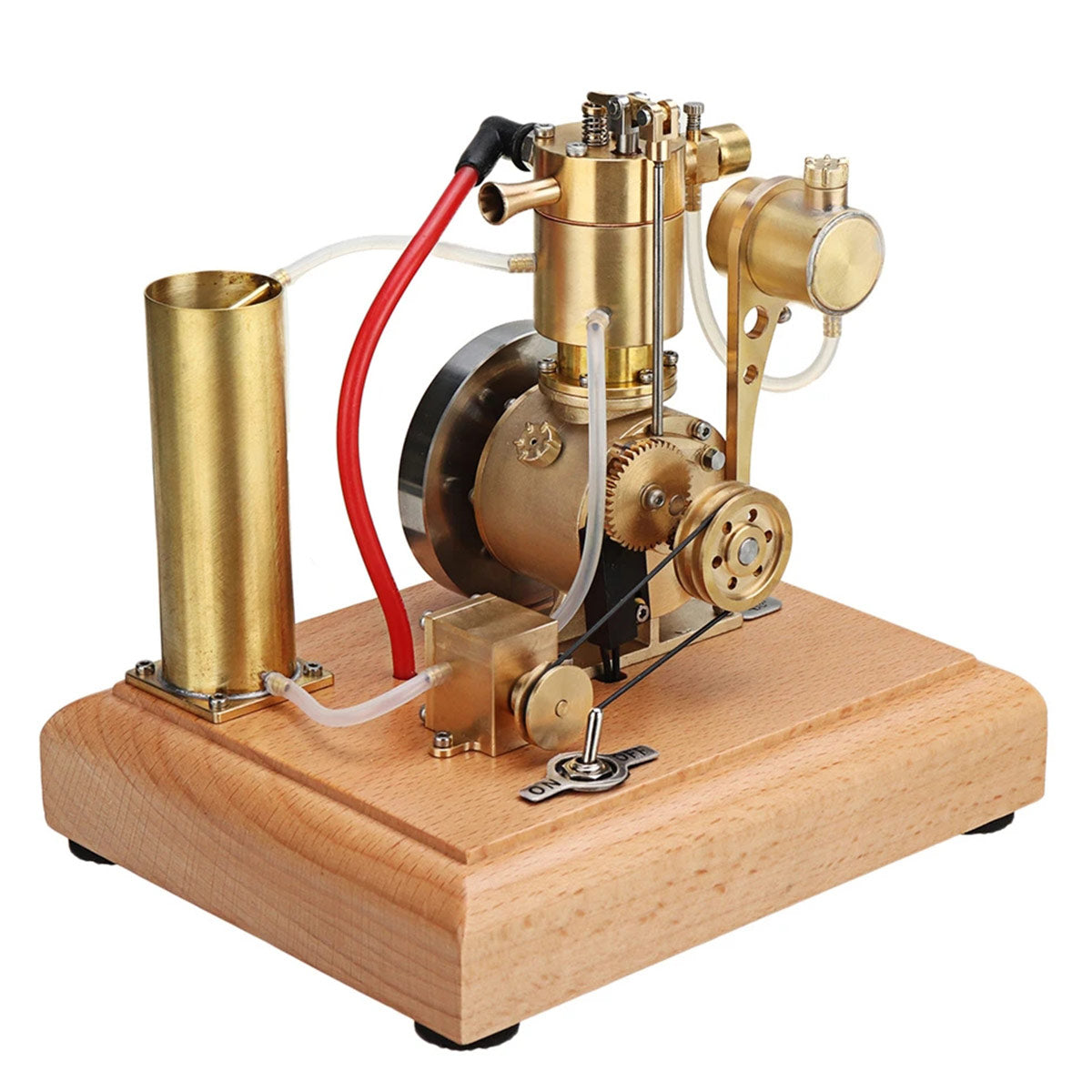 Portable Miniature Single Cylinder Gas Engine Model with Water Pump M18