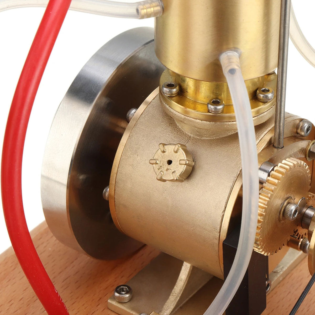 Portable Miniature Single Cylinder Gas Engine Model with Water Pump M18