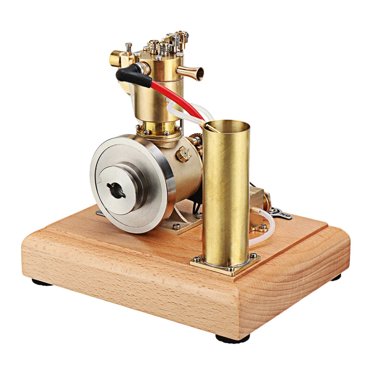 Portable Miniature Single Cylinder Gas Engine Model with Water Pump M18