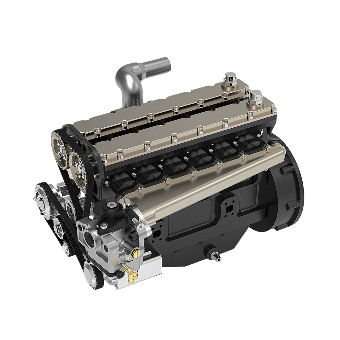 Enjomor 28cc Inline-6 DOHC Gas Engine Model (Water-Cooled, 4-Stroke, Electric Start) - stirlingkit