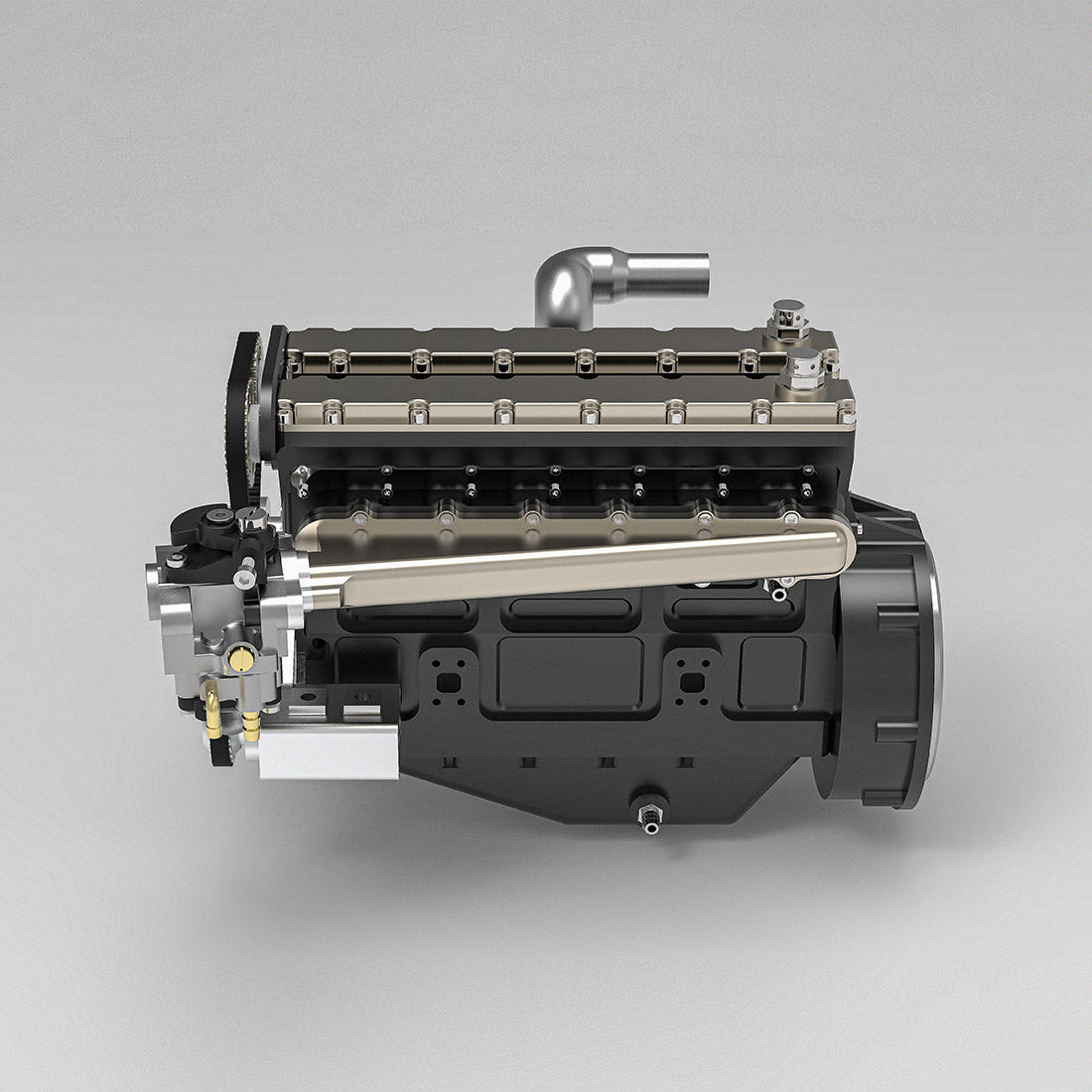 Enjomor 28cc Inline-6 DOHC Gas Engine Model (Water-Cooled, 4-Stroke, Electric Start) - stirlingkit