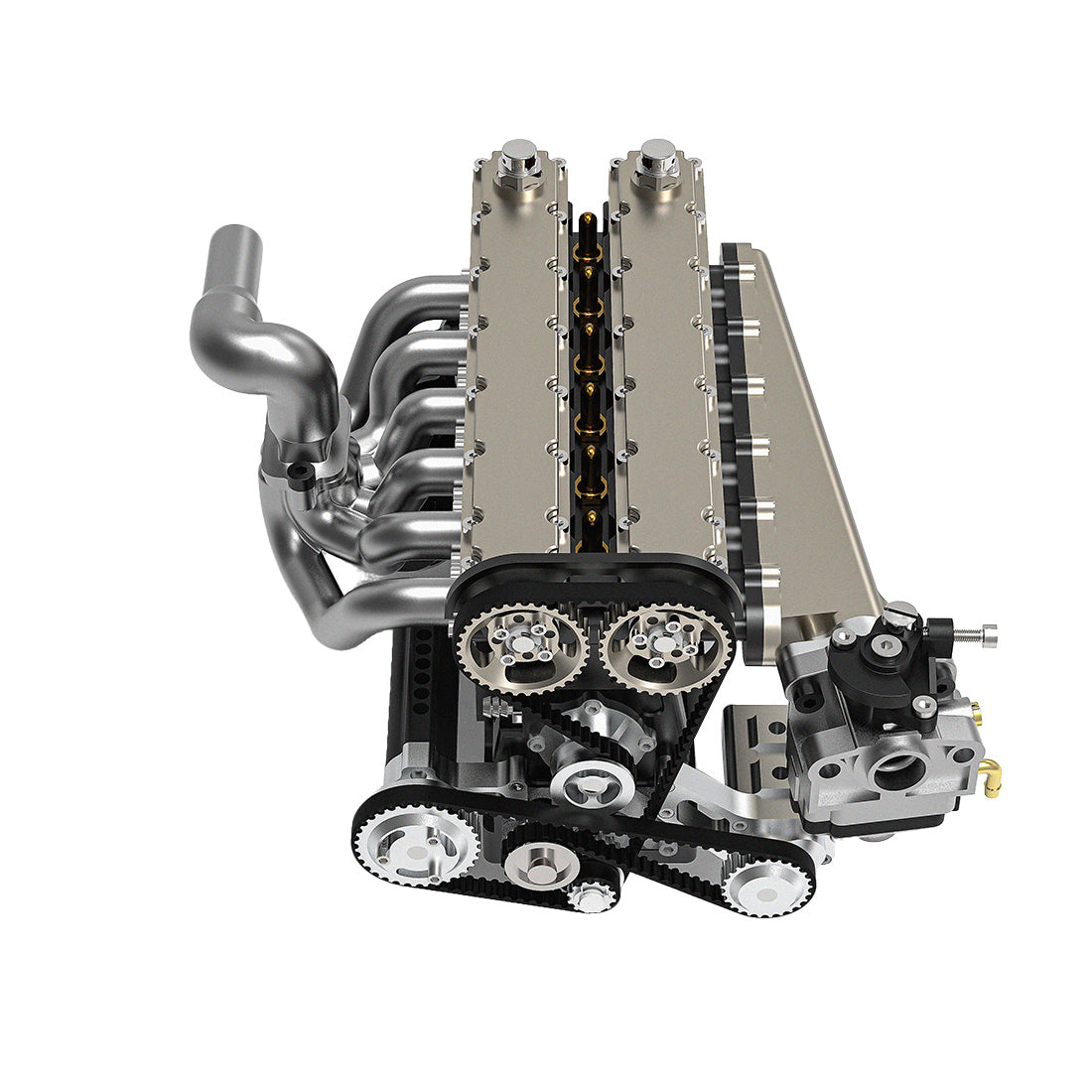 Enjomor 28cc Inline-6 DOHC Gas Engine Model (Water-Cooled, 4-Stroke, Electric Start) - stirlingkit