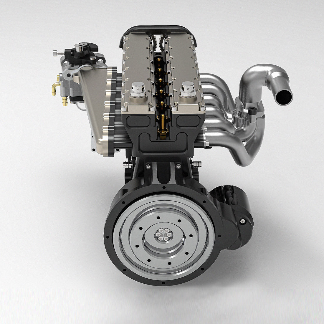 Enjomor 28cc Inline-6 DOHC Gas Engine Model (Water-Cooled, 4-Stroke, Electric Start) - stirlingkit