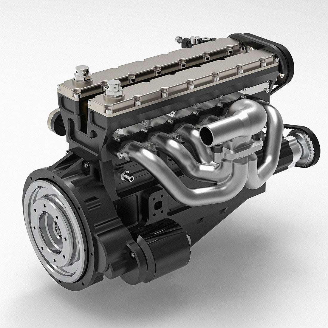 Enjomor 28cc Inline-6 DOHC Gas Engine Model (Water-Cooled, 4-Stroke, Electric Start) - stirlingkit