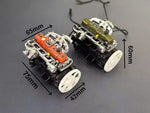 Pre-painted model L4 Car Engine kits With Turbocharger 1/20th Scale for Scale Modelers - stirlingkit