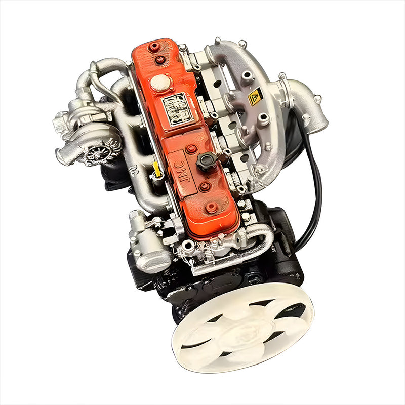 Pre-painted model L4 Car Engine kits With Turbocharger 1/20th Scale for Scale Modelers - stirlingkit