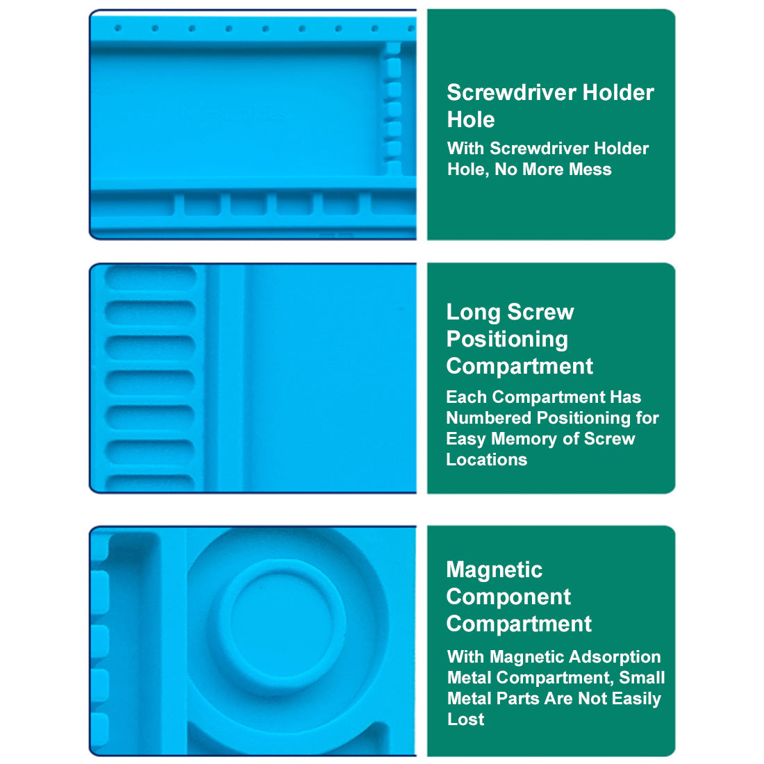 Premium High-Temperature Silicone Work Mat Tool for DIY Engine Model, Circuit Sculpture - stirlingkit