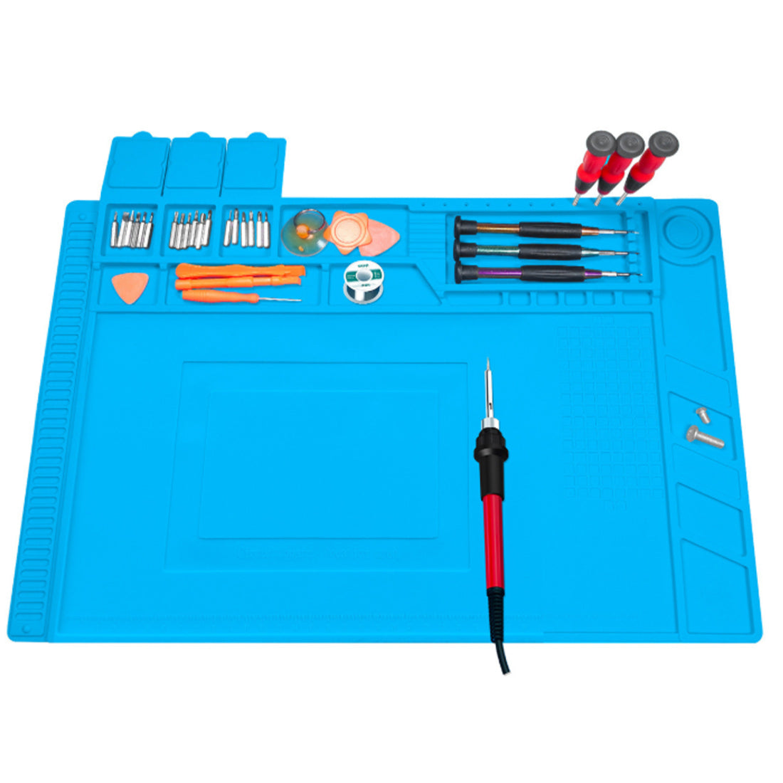 Premium High-Temperature Silicone Work Mat Tool for DIY Engine Model, Circuit Sculpture - stirlingkit
