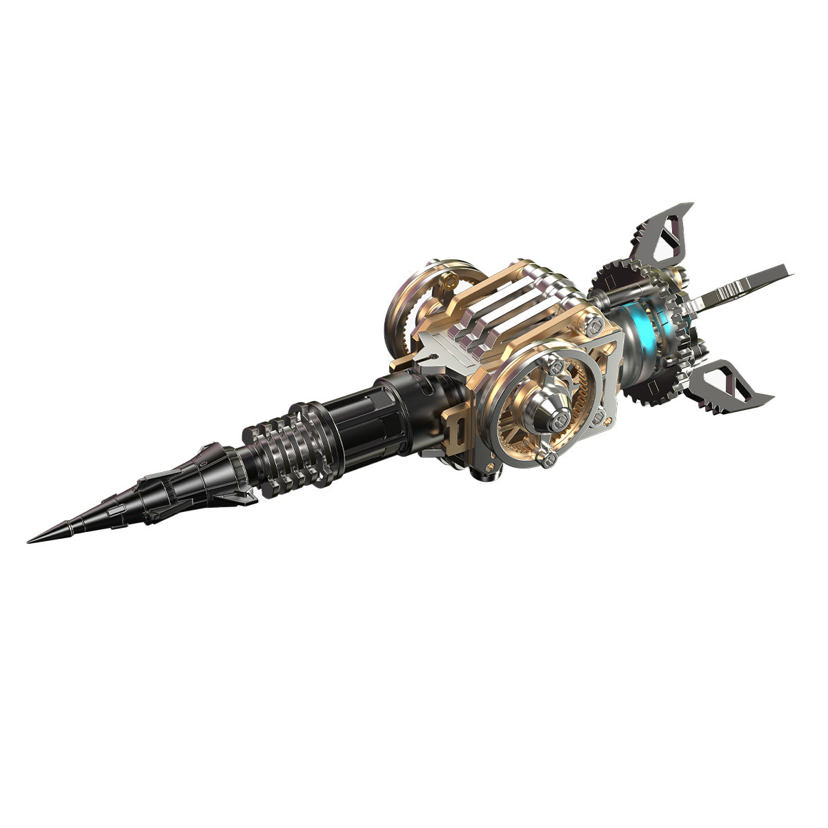 Punk 3D Metal War Spider King Assembly Mechanical Fantasy Model Building Kits - stirlingkit
