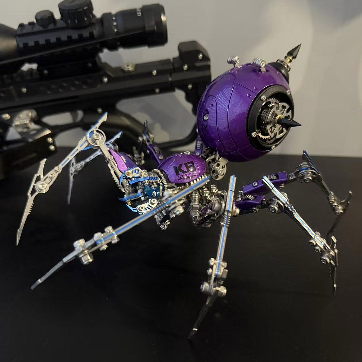 Punk 3D Metal War Spider King Assembly Mechanical Fantasy Model Building Kits - stirlingkit
