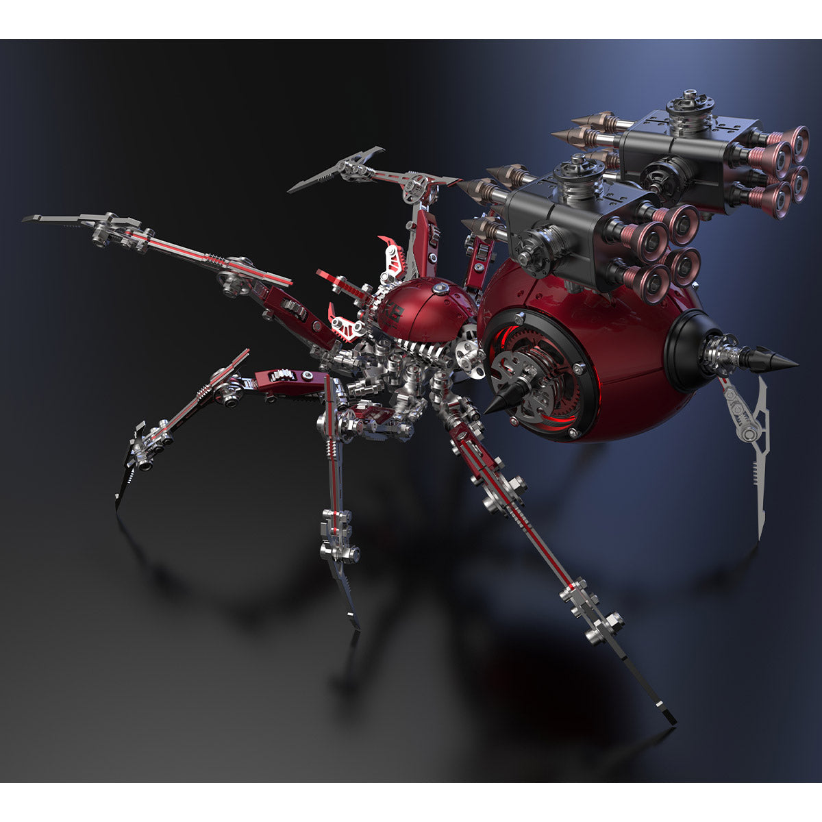 Punk 3D Metal War Spider King Assembly Mechanical Fantasy Model Building Kits - stirlingkit