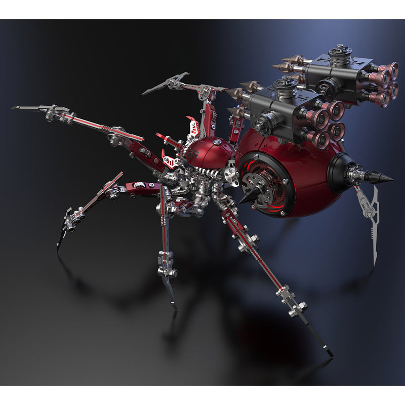 Punk 3D Metal War Spider King Assembly Mechanical Fantasy Model Building Kits