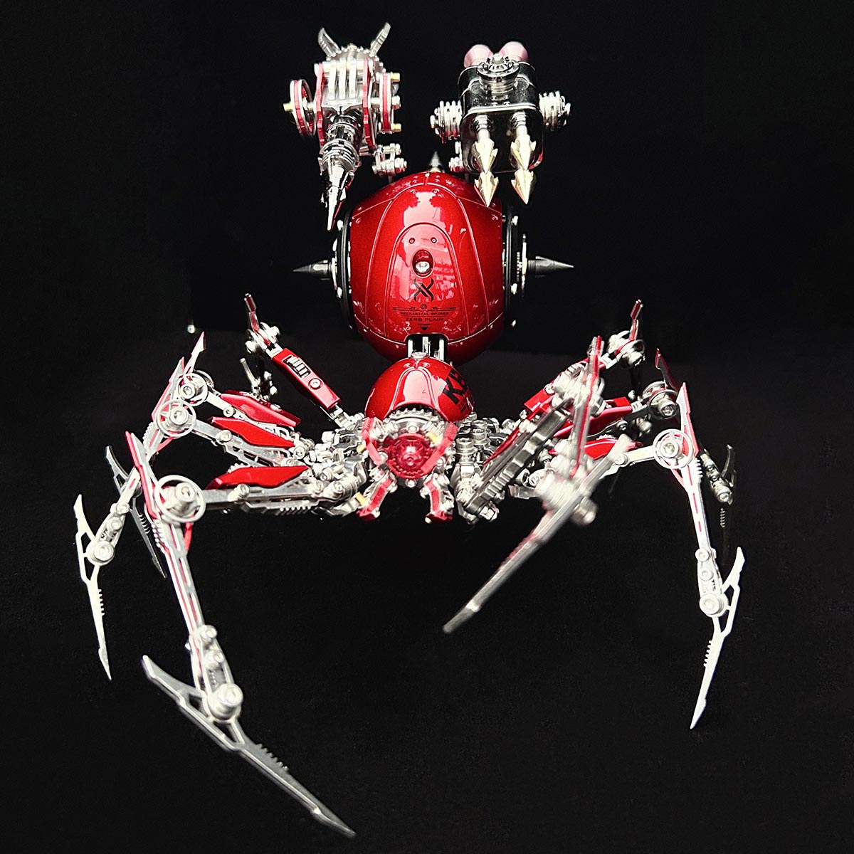 Punk 3D Metal War Spider King Assembly Mechanical Fantasy Model Building Kits - stirlingkit