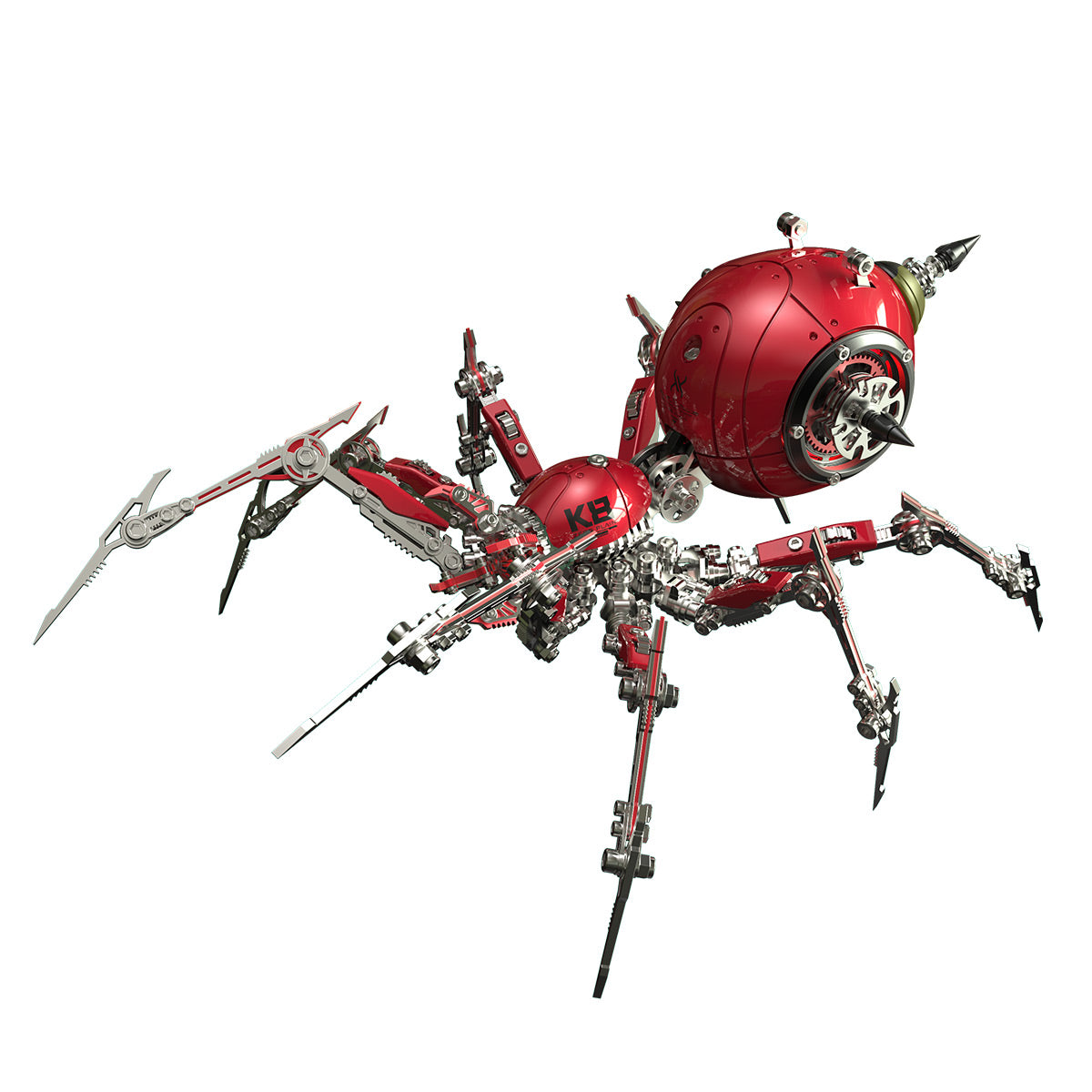 Punk 3D Metal War Spider King Assembly Mechanical Fantasy Model Building Kits - stirlingkit
