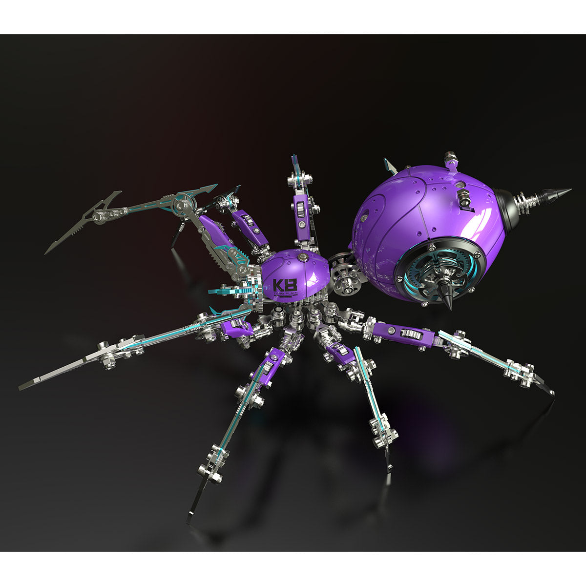 Punk 3D Metal War Spider King Assembly Mechanical Fantasy Model Building Kits - stirlingkit