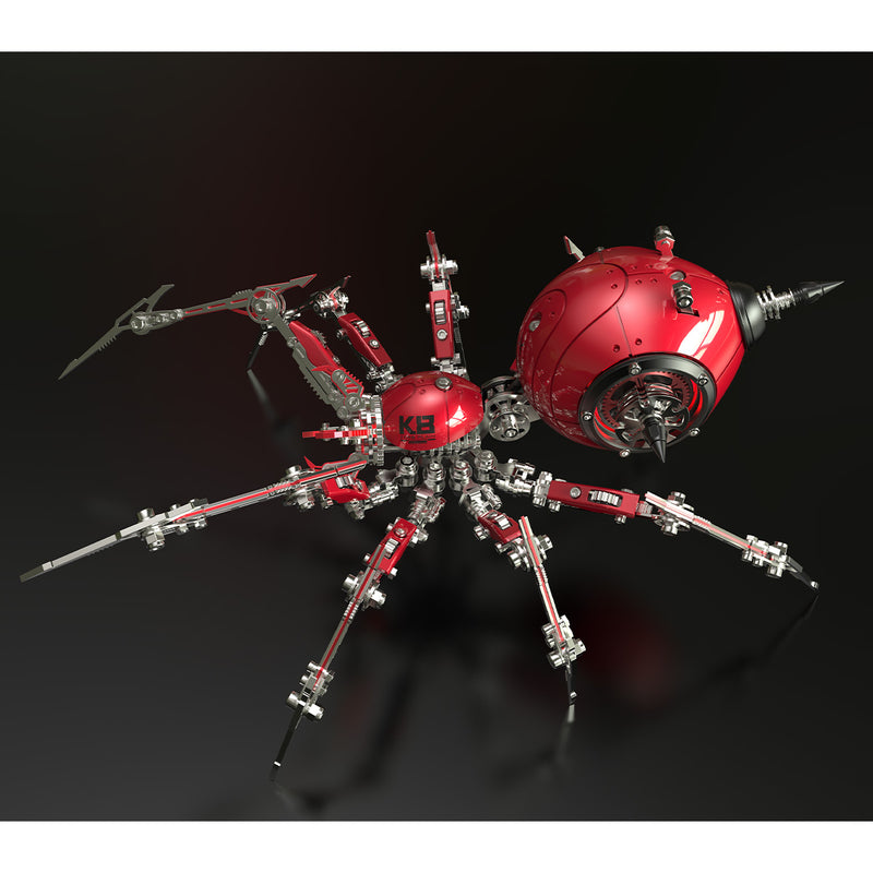 Punk 3D Metal War Spider King Assembly Mechanical Fantasy Model Building Kits