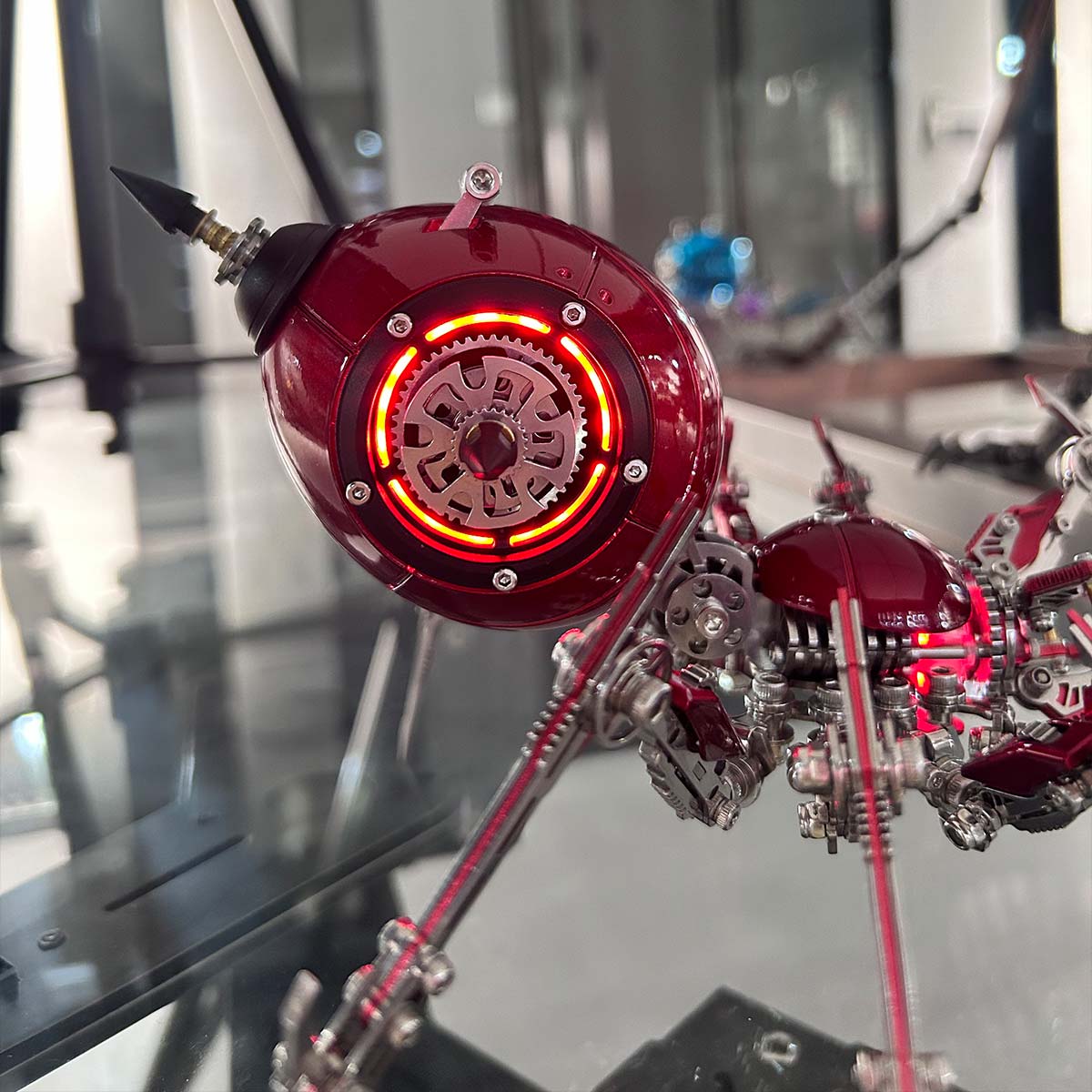 Punk 3D Metal War Spider King Assembly Mechanical Fantasy Model Building Kits - stirlingkit