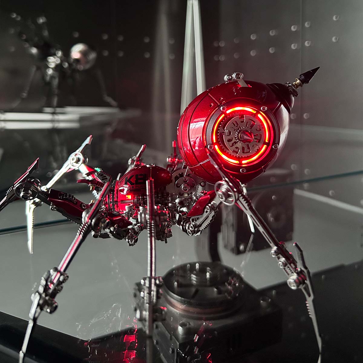 Punk 3D Metal War Spider King Assembly Mechanical Fantasy Model Building Kits - stirlingkit