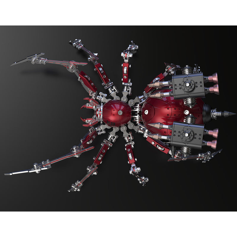 Punk 3D Metal War Spider King Assembly Mechanical Fantasy Model Building Kits