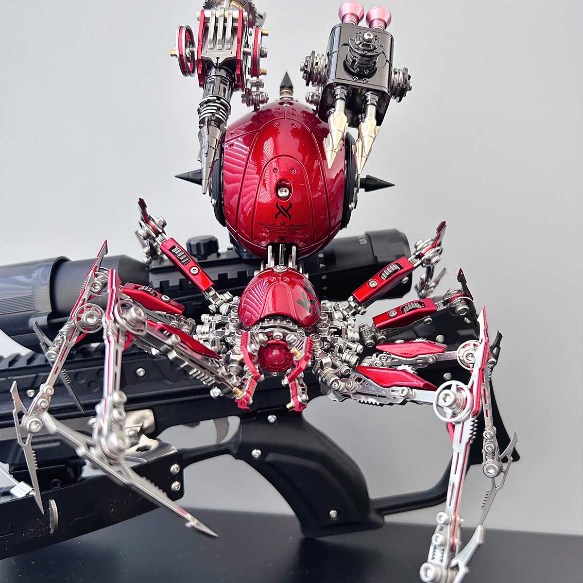 Punk 3D Metal War Spider King Assembly Mechanical Fantasy Model Building Kits - stirlingkit