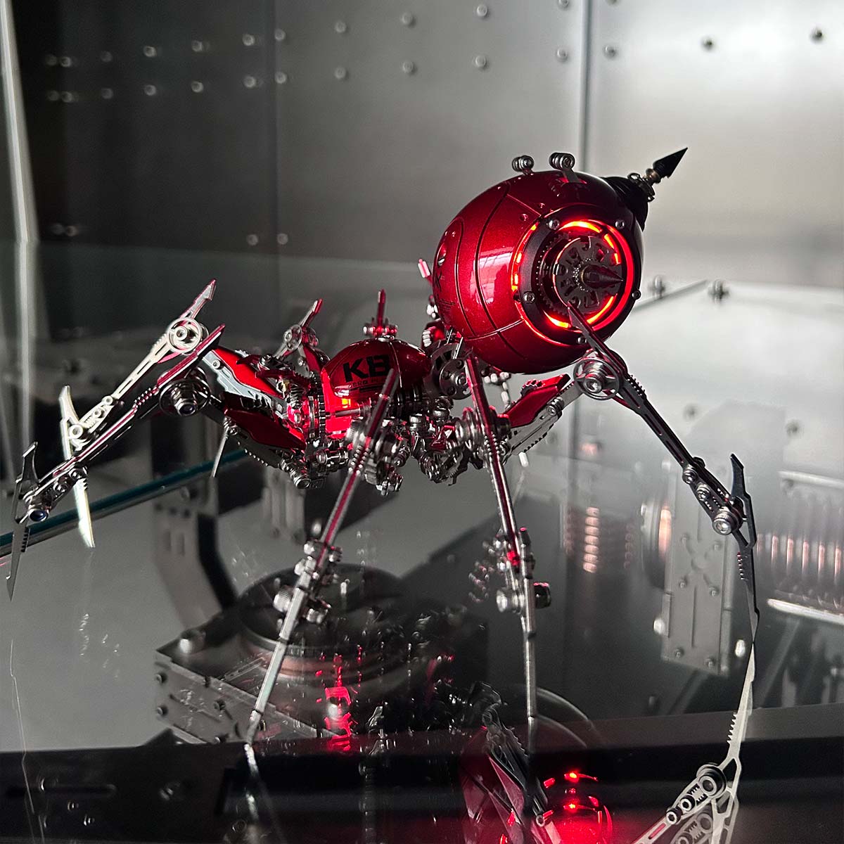 Punk 3D Metal War Spider King Assembly Mechanical Fantasy Model Building Kits - stirlingkit
