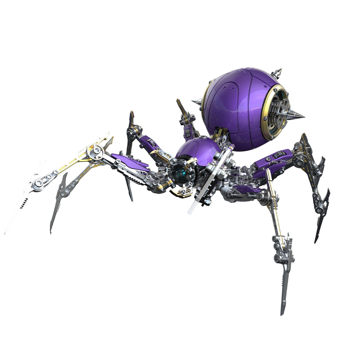 Punk 3D Metal War Spider King Assembly Mechanical Fantasy Model Building Kits - stirlingkit