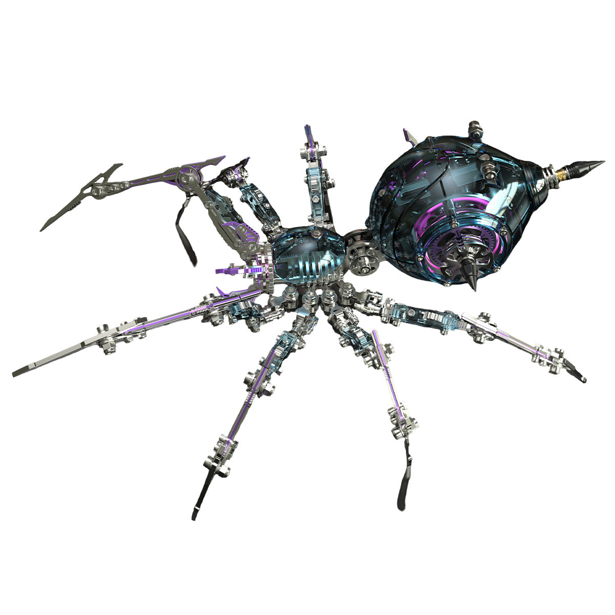 Punk 3D Metal War Spider King Assembly Mechanical Fantasy Model Building Kits - stirlingkit