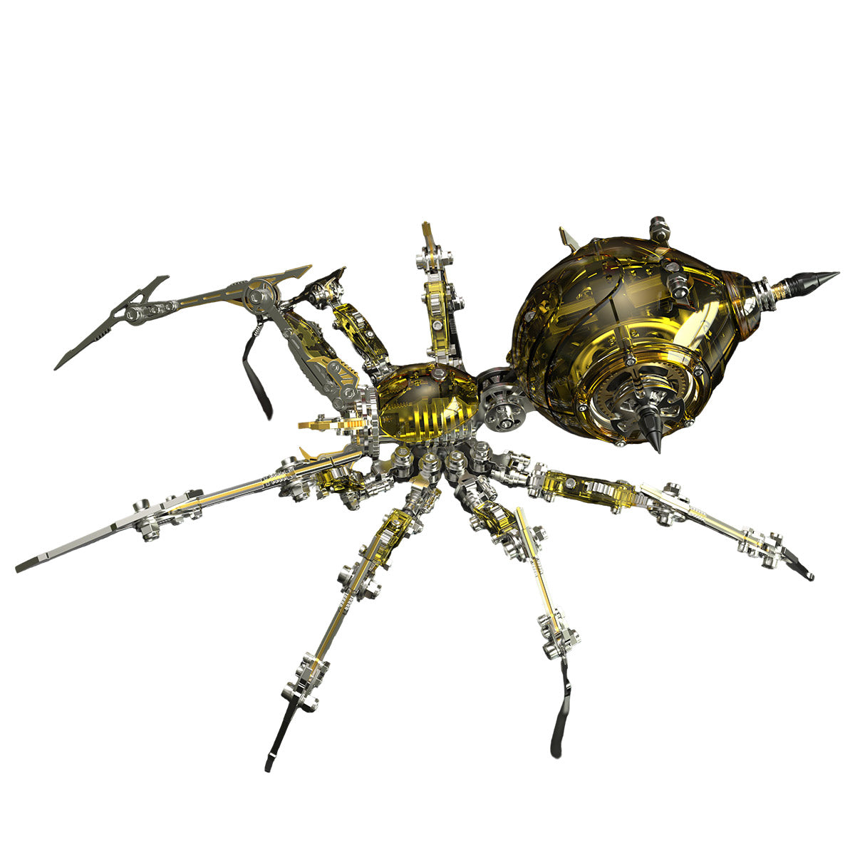 Punk 3D Metal War Spider King Assembly Mechanical Fantasy Model Building Kits - stirlingkit