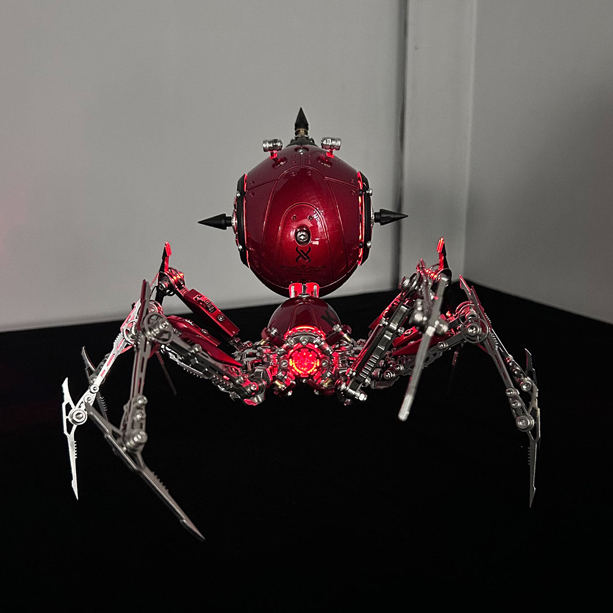 Punk 3D Metal War Spider King Assembly Mechanical Fantasy Model Building Kits - stirlingkit