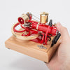 R18 Gas-powered Red 3-wheel Motor World 1st Car Engine Three Wheeler IC Engine Model - stirlingkit