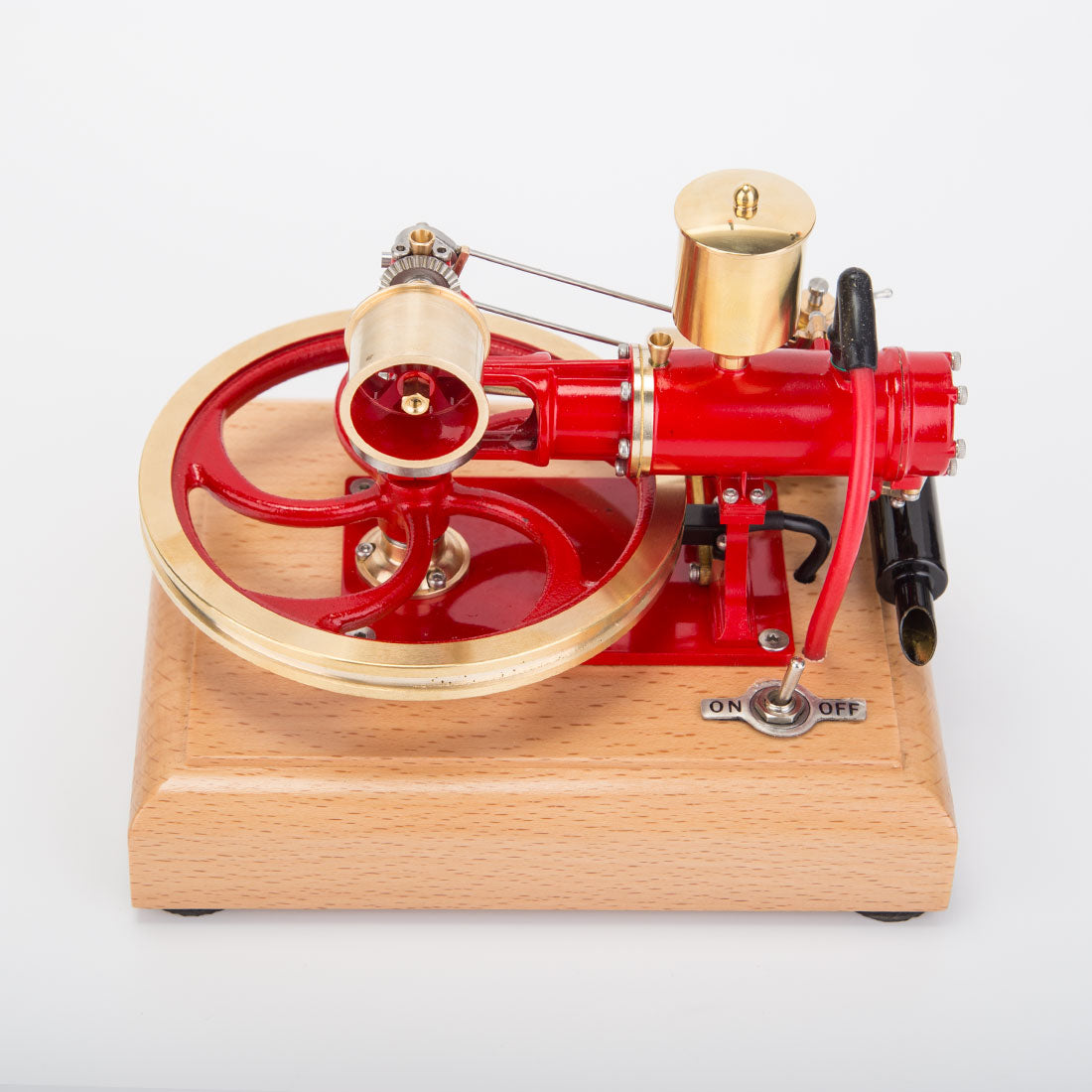 R18 Gas-powered Red 3-wheel Motor World 1st Car Engine Three Wheeler IC Engine Model - stirlingkit