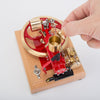 R18 Gas-powered Red 3-wheel Motor World 1st Car Engine Three Wheeler IC Engine Model - stirlingkit