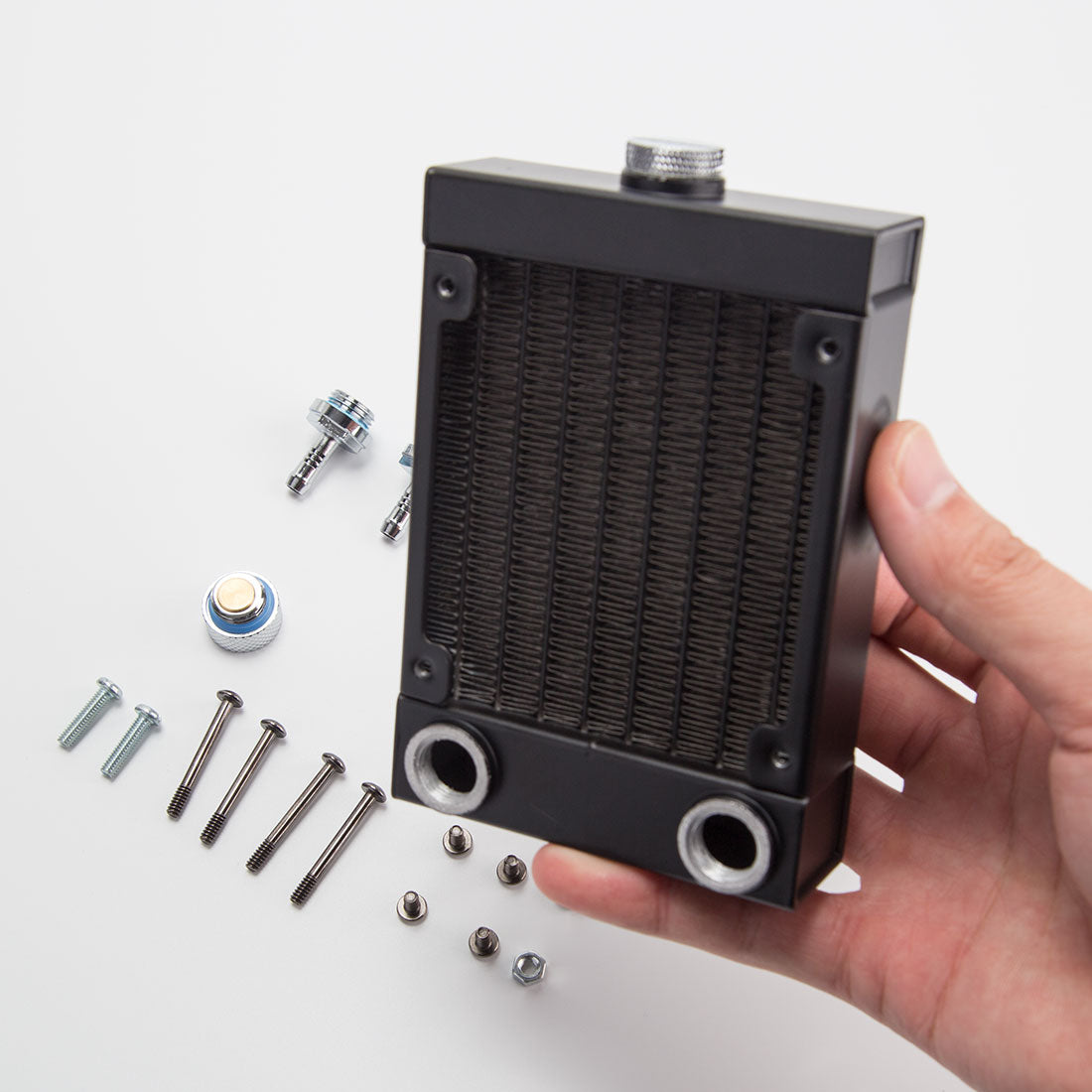 Radiator Tank Water Outlet Assembly with Bracket Kit for CISON L4 & Cison V8-440 Engine Models - stirlingkit