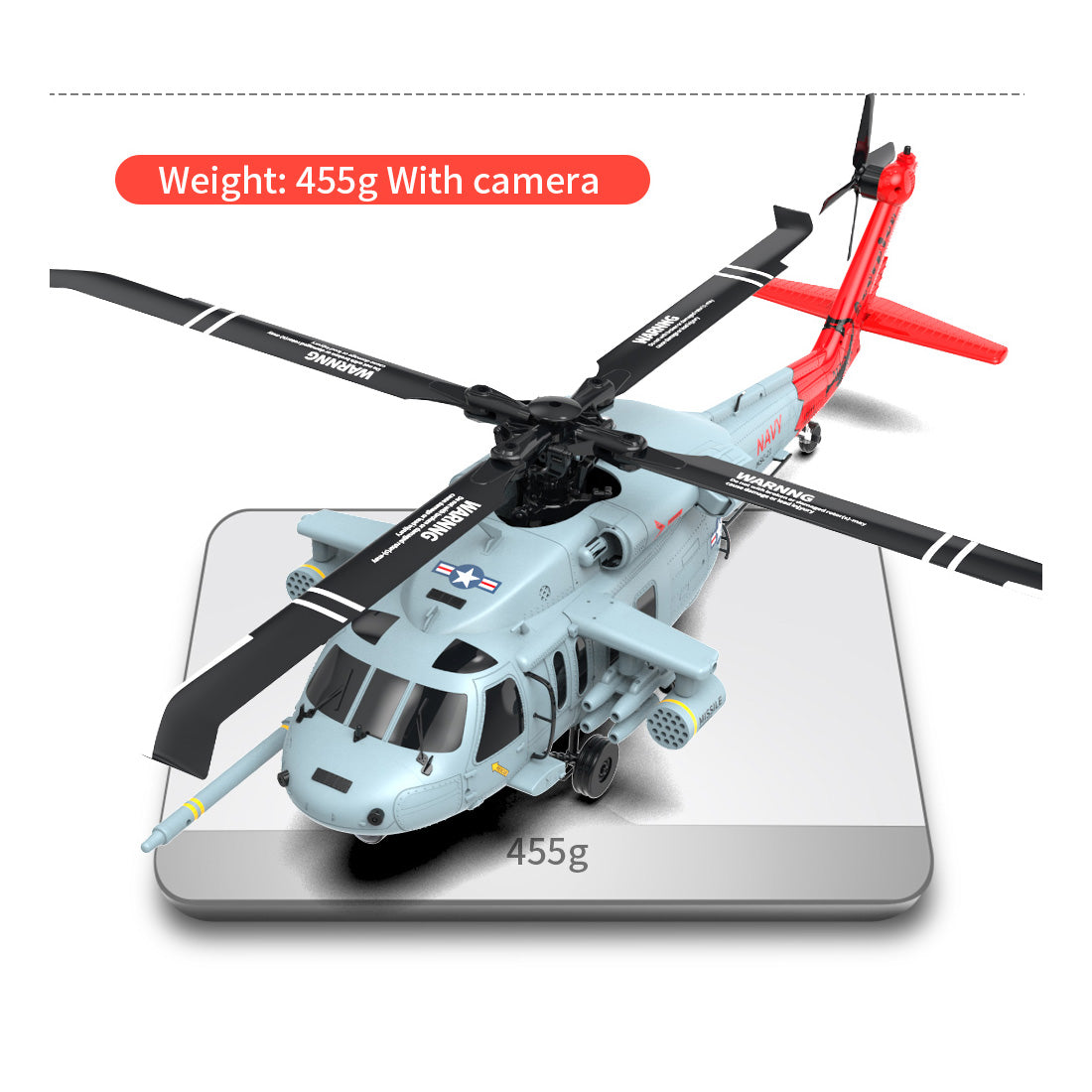 Radio Controlled SH60 Seahawk Helicopter YU XIANG F09-H 1/47 8CH - stirlingkit