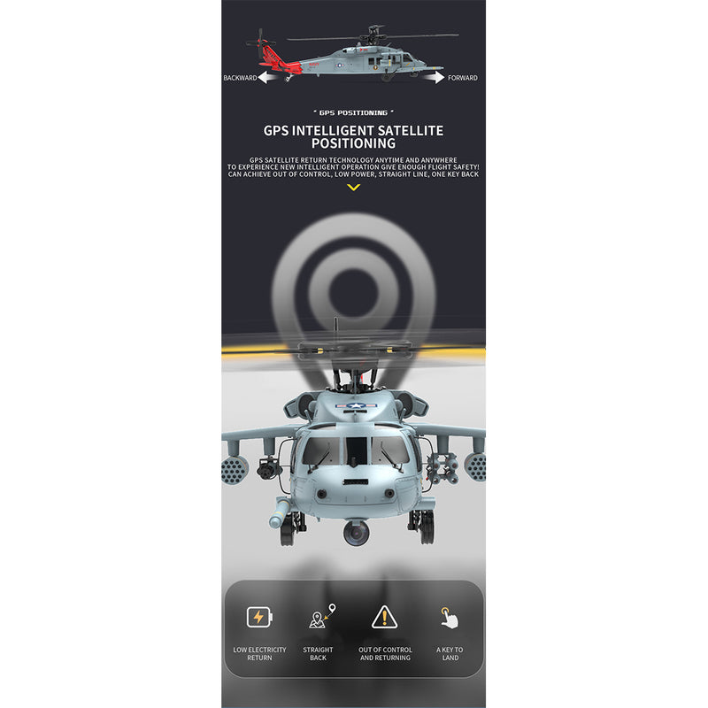 Radio Controlled SH60 Seahawk Helicopter YU XIANG F09-H 1/47 8CH - stirlingkit