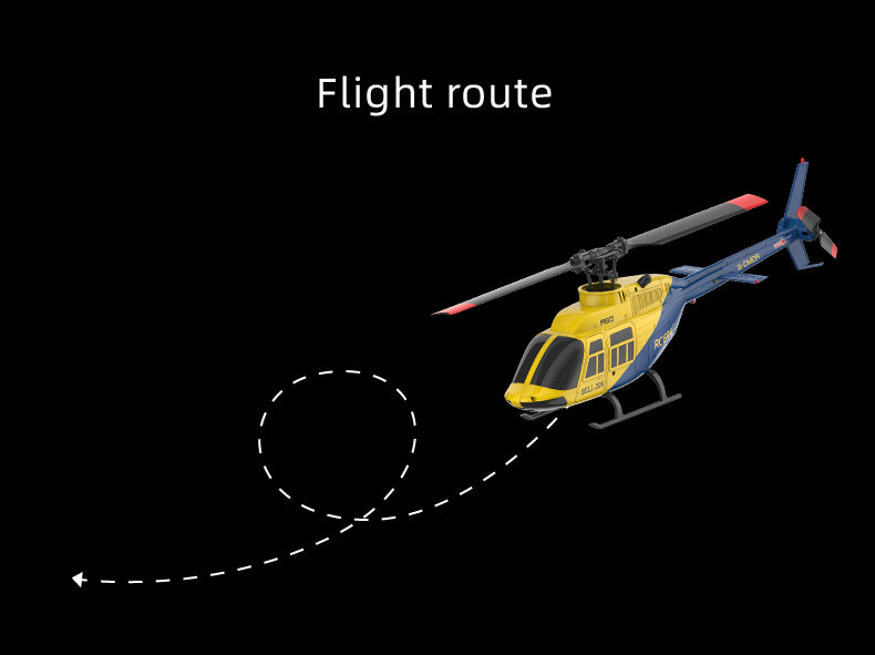 RC ERA A60 BELL 206 Mini Optical Flow RC Helicopter Model for Beginner RTF 90-Class 2.4G 4CH 1/42 - stirlingkit