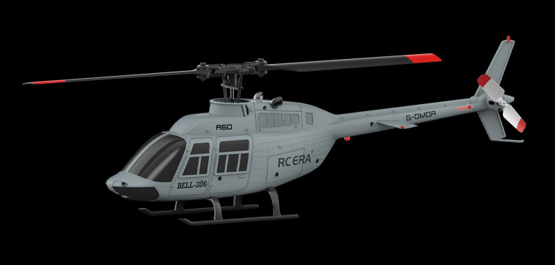 RC ERA A60 BELL 206 Mini Optical Flow RC Helicopter Model for Beginner RTF 90-Class 2.4G 4CH 1/42 - stirlingkit