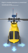RC ERA A60 BELL 206 Mini Optical Flow RC Helicopter Model for Beginner RTF 90-Class 2.4G 4CH 1/42 - stirlingkit